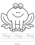  frog   frog   frog Worksheet