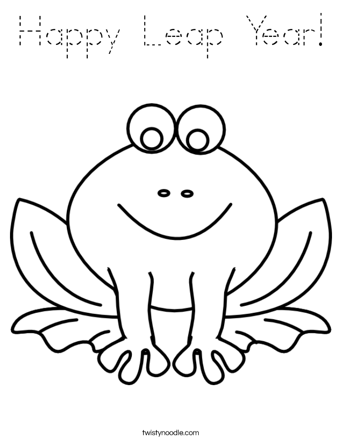 Happy Leap Year! Coloring Page