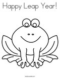 Happy Leap Year!Coloring Page