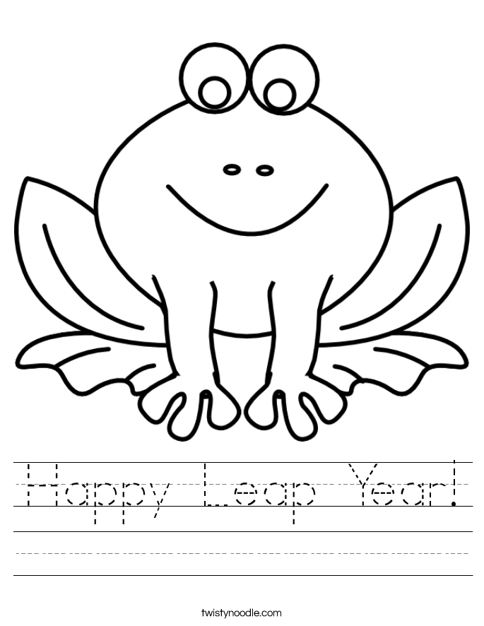 Happy Leap Year! Worksheet