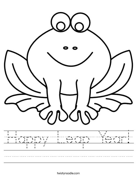 Happy Leap Year Worksheet Twisty Noodle Happy Leap Year Worksheet Twisty Noodle
