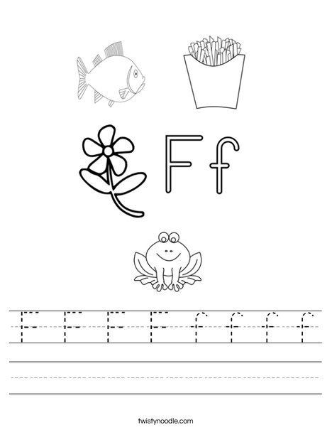 F is for Worksheet