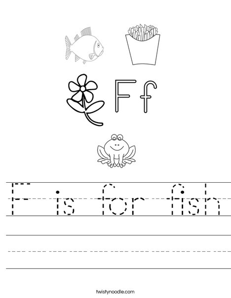 F is for Worksheet