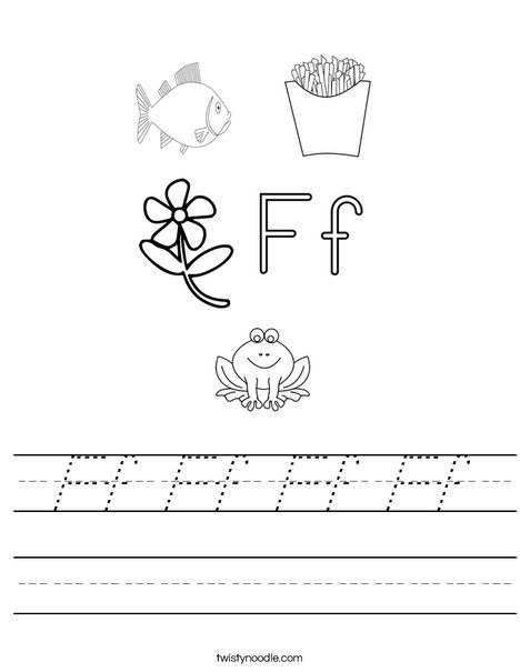 F is for Worksheet