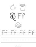 Ff Ff Ff Ff Worksheet