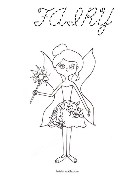 Fairy by Melissa Coloring Page