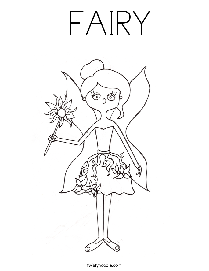  FAIRY Coloring Page