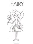  FAIRY Coloring Page