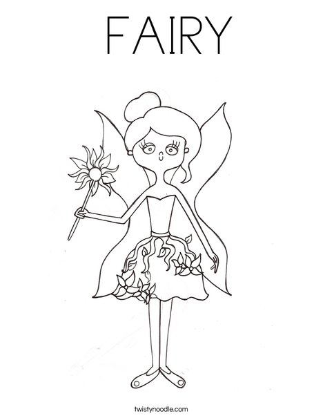 Fairy by Melissa Coloring Page