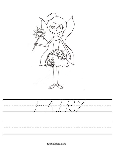 Fairy by Melissa Worksheet