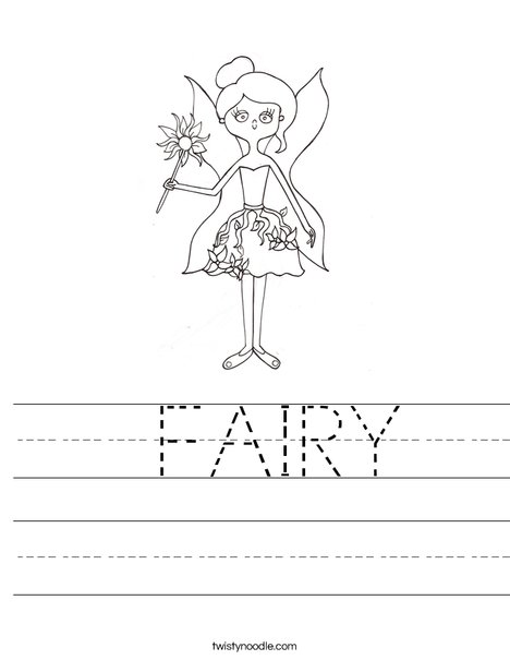 Fairy by Melissa Worksheet