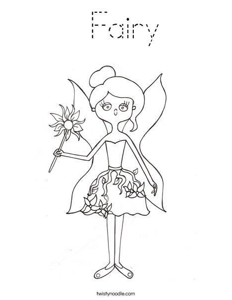 Fairy by Melissa Coloring Page