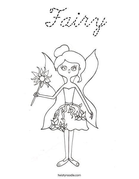 Fairy by Melissa Coloring Page