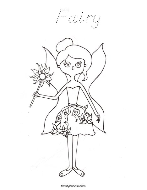 Fairy by Melissa Coloring Page