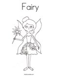  Fairy Coloring Page