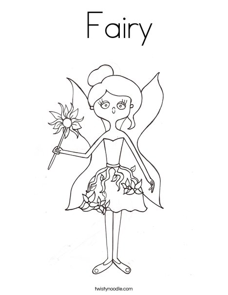 Fairy by Melissa Coloring Page