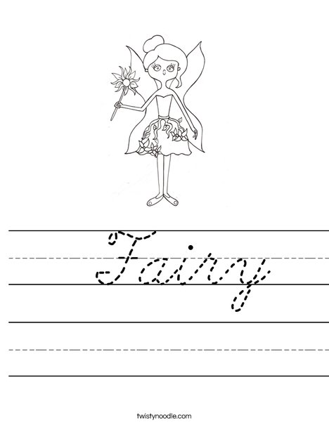 Fairy by Melissa Worksheet
