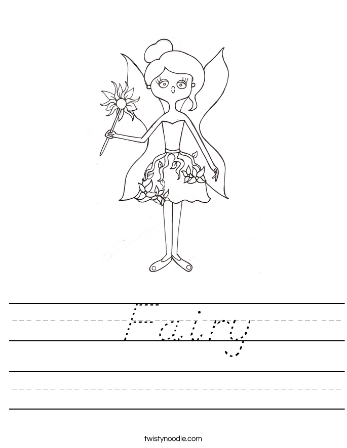  Fairy Worksheet