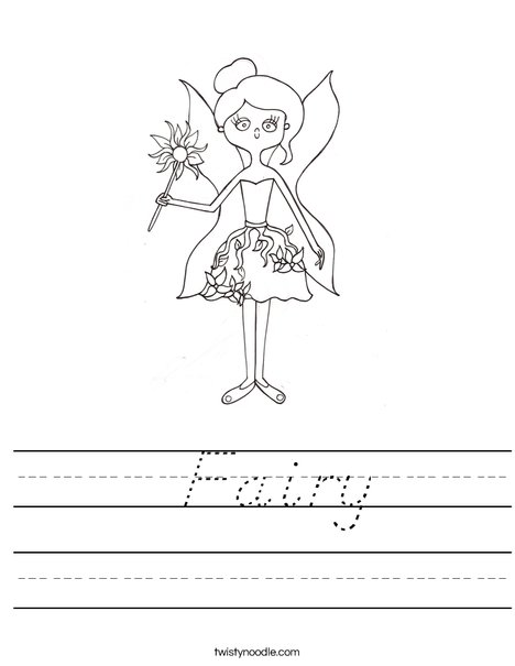 Fairy by Melissa Worksheet