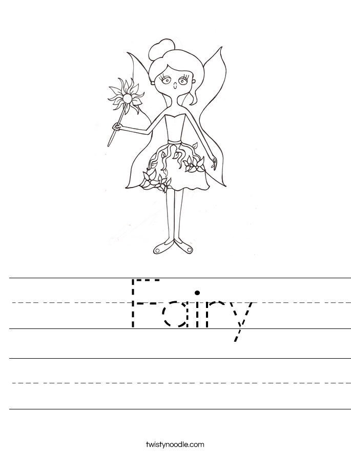  Fairy Worksheet