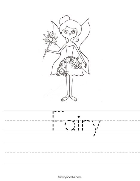 Fairy by Melissa Worksheet