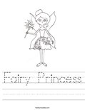 Fairy Princess Worksheet
