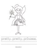 pretty pretty princess Worksheet