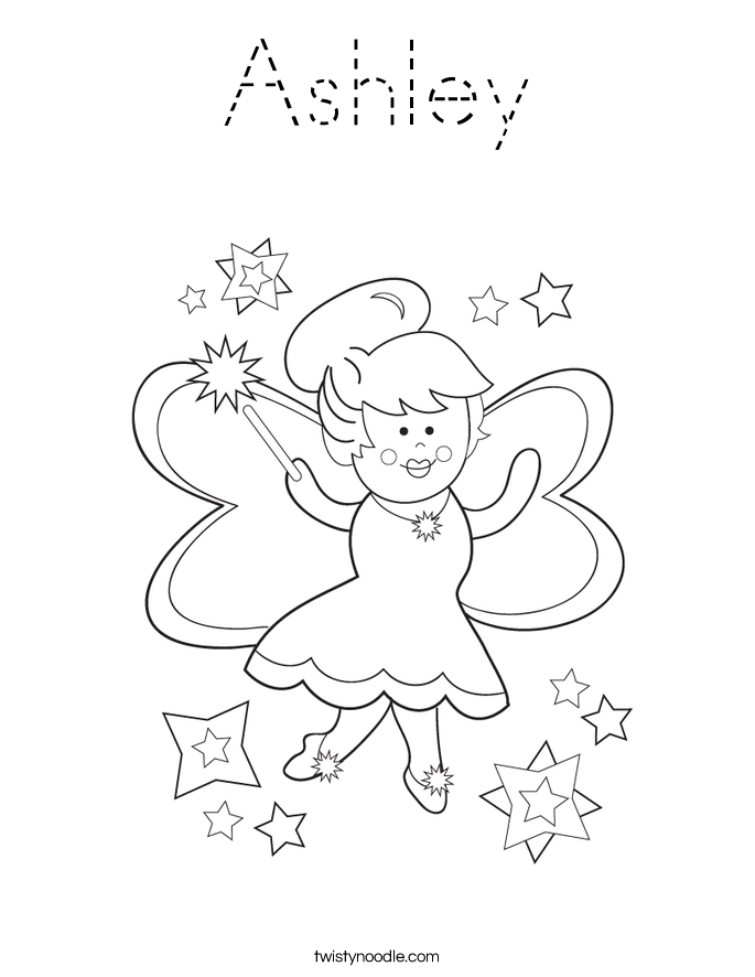 Ashley Coloring Page