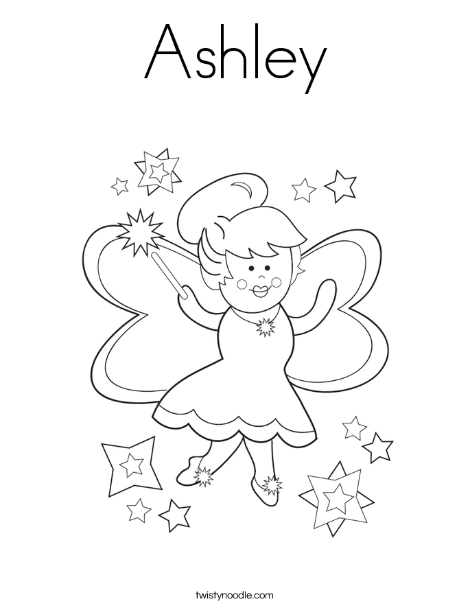 Ashley Coloring Page