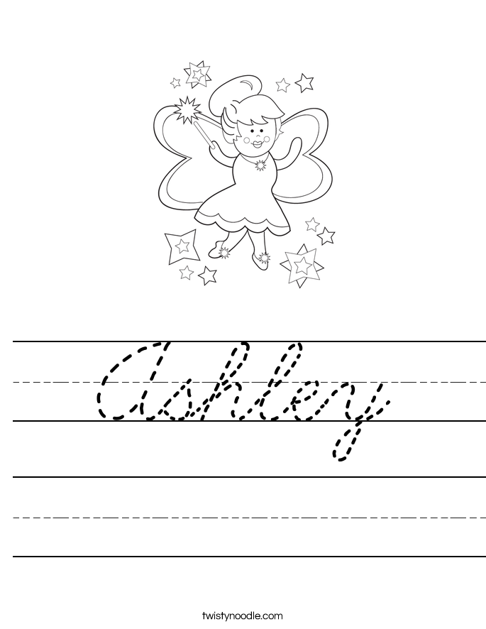 Ashley Worksheet