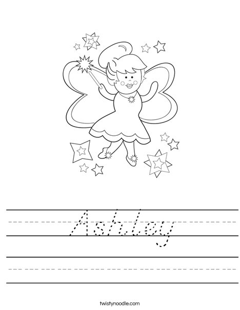 Fairy Worksheet