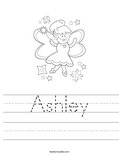 Ashley Worksheet