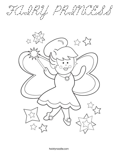Fairy Coloring Page