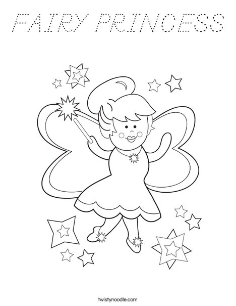 Fairy Coloring Page