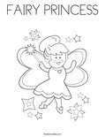FAIRY PRINCESS Coloring Page