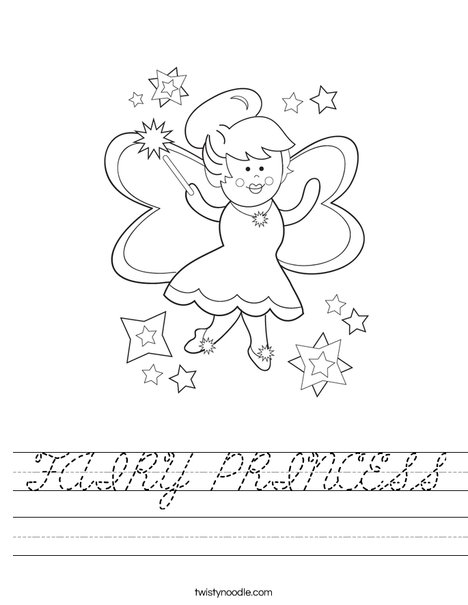 Fairy Worksheet