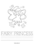 FAIRY PRINCESS Worksheet