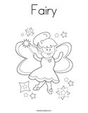 Fairy Coloring Page