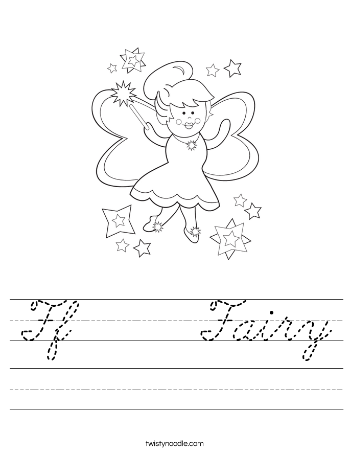 Ff     Fairy Worksheet