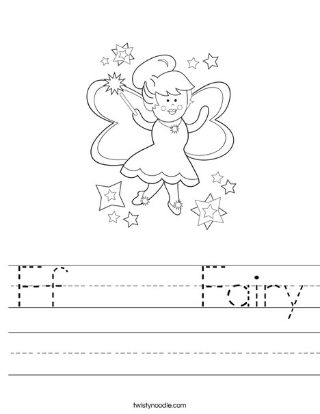 Fairy Worksheet