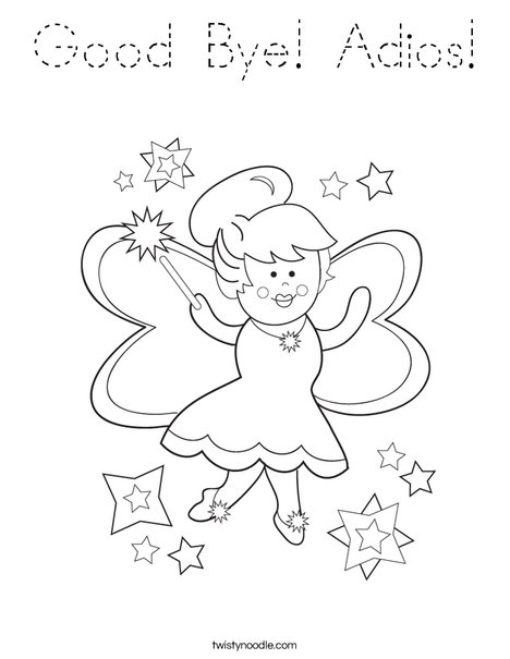Fairy Coloring Page