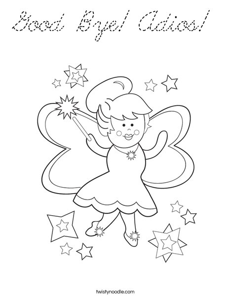 Fairy Coloring Page
