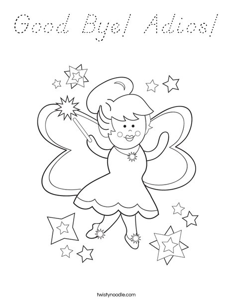 Fairy Coloring Page