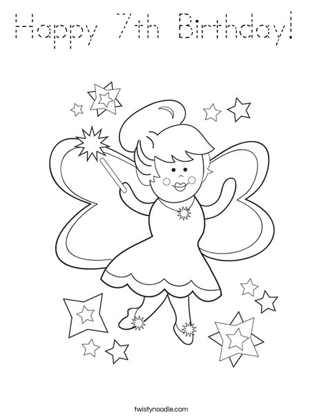 Fairy Coloring Page