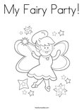 My Fairy Party! Coloring Page