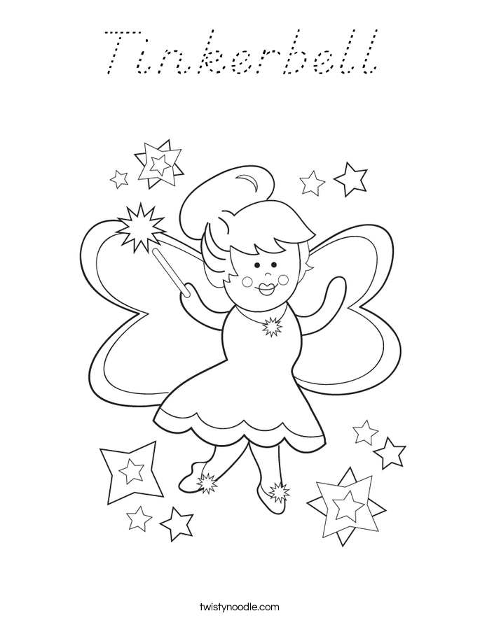 Tinkerbell Coloring Page