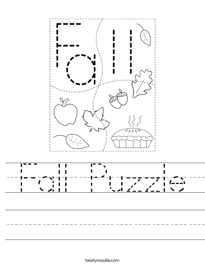 Fall Puzzle Worksheet