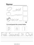 Fall Sound it Out Worksheet