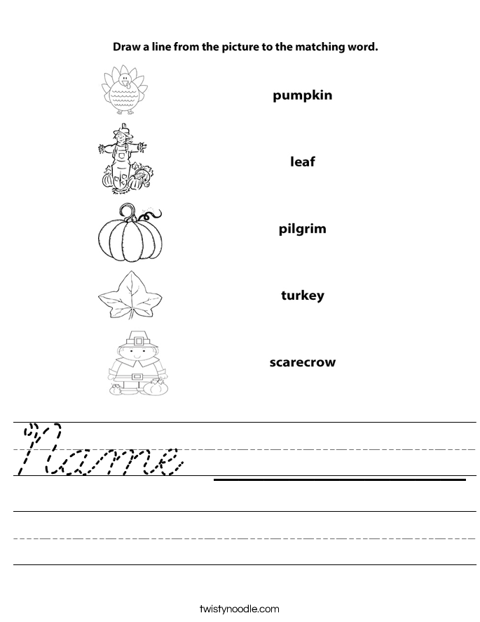 Name __________ Worksheet