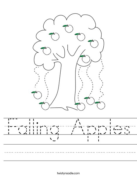 Falling Apples Worksheet